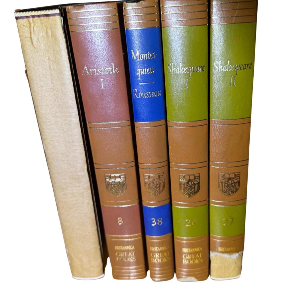 1950s Great Books of the Western World Lot Aristotle Shakespeare Rousseau
